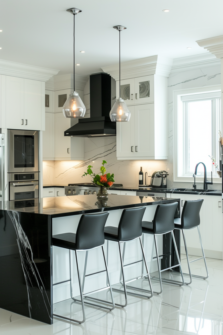 13 Chic Room Ideas Featuring White Walls With Black Trim