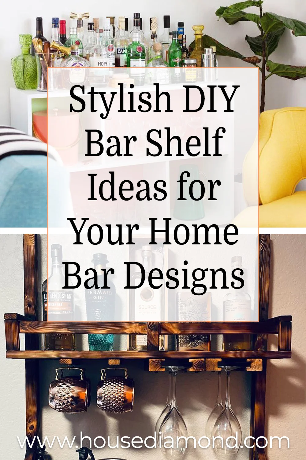 Stylish DIY Bar Shelf Ideas for Your Home Bar Designs