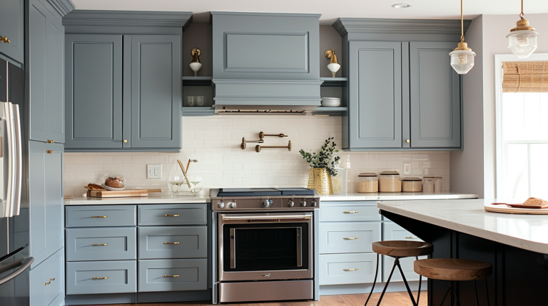 17 Stunning Blue Gray Kitchen Cabinet Ideas to Inspire You