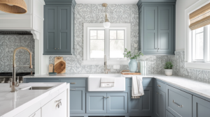 17 Stunning Blue Gray Kitchen Cabinet Ideas to Inspire You