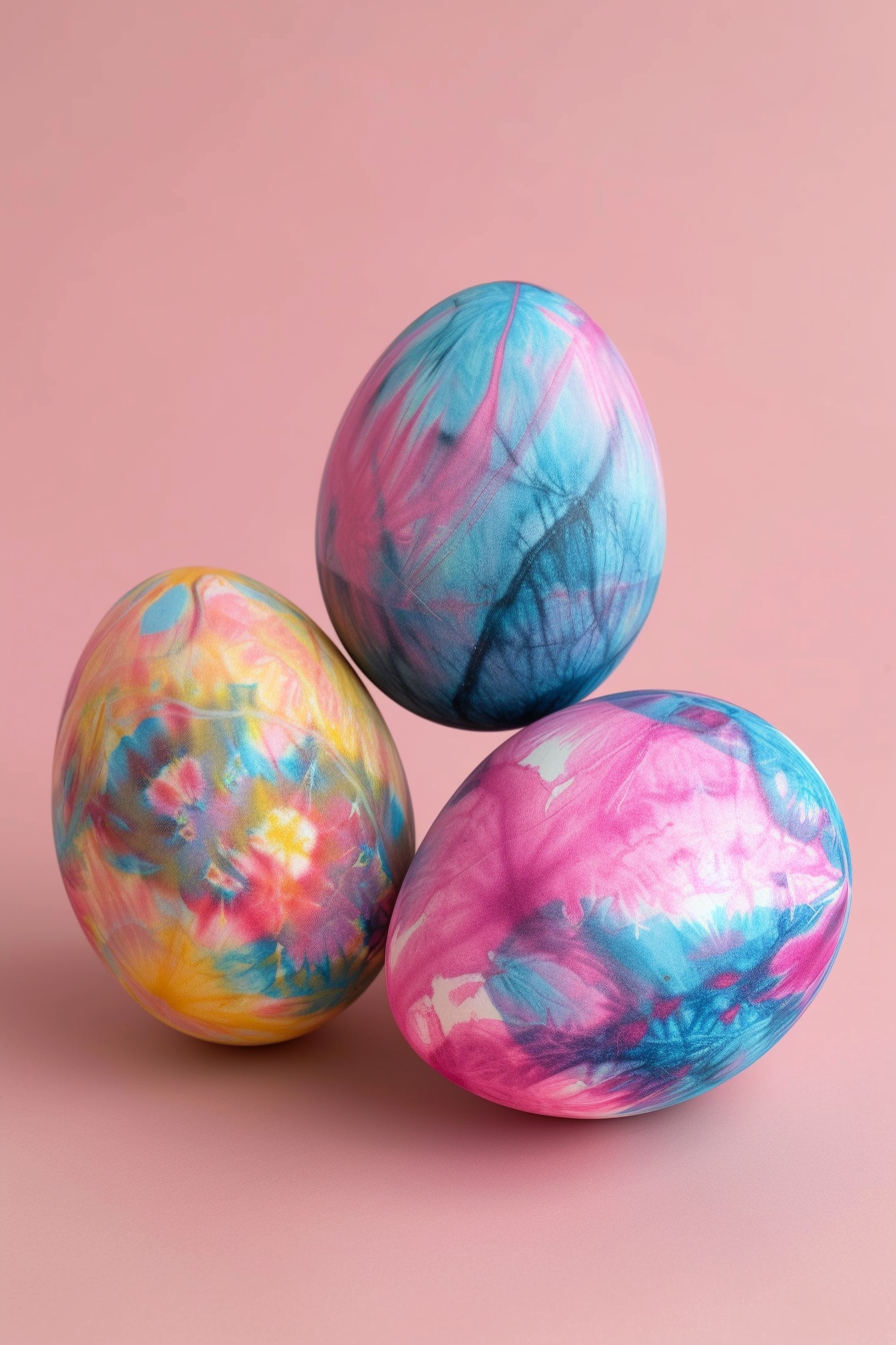 Silk Tie-Dyed eggs
