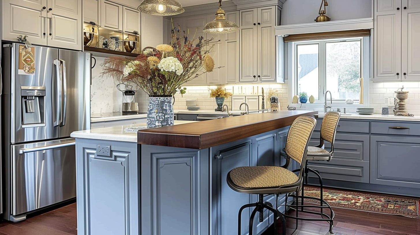 17 Stunning Blue Gray Kitchen Cabinet Ideas to Inspire You