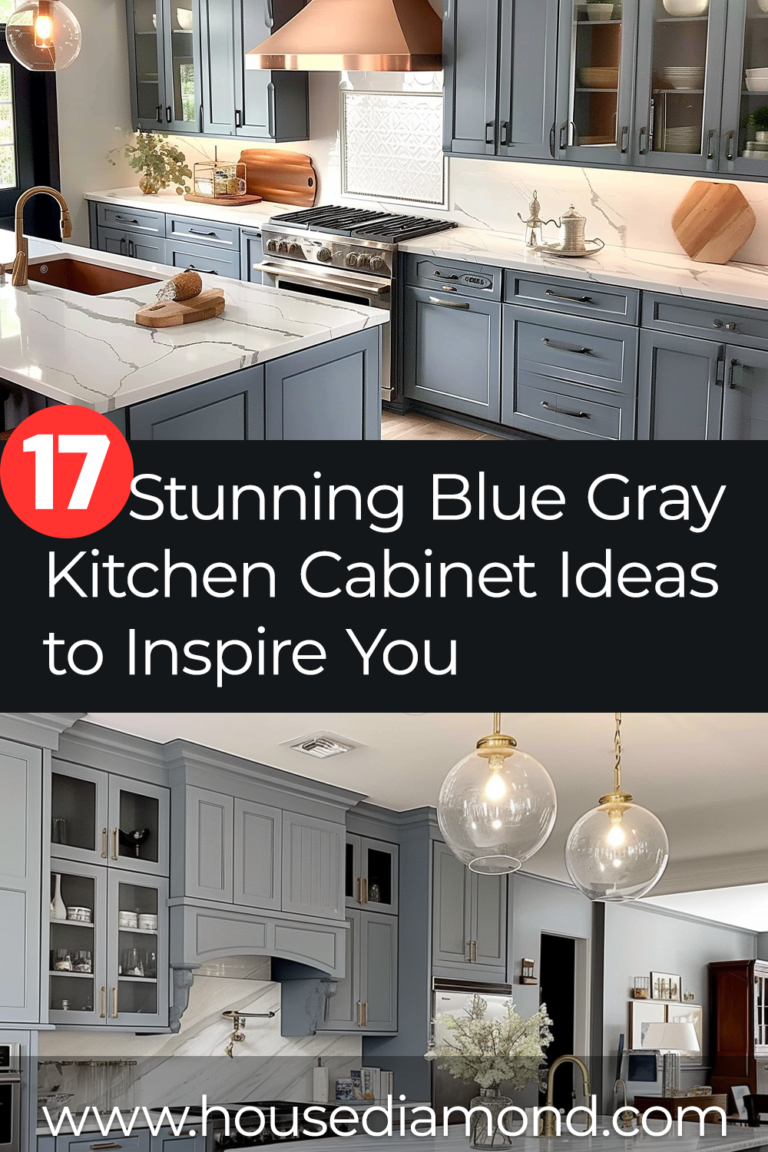 17 Stunning Blue Gray Kitchen Cabinet Ideas to Inspire You