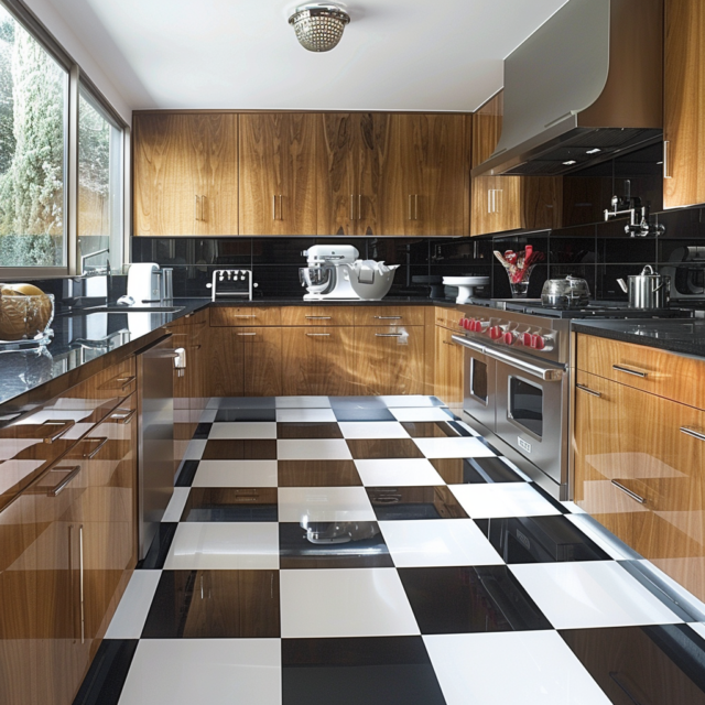 25 Vibrant Kitchen Flooring Ideas to Complement Oak Cabinets