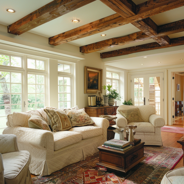 View of Rustic Meets Modern: 29 Farmhouse Living Room Ideas