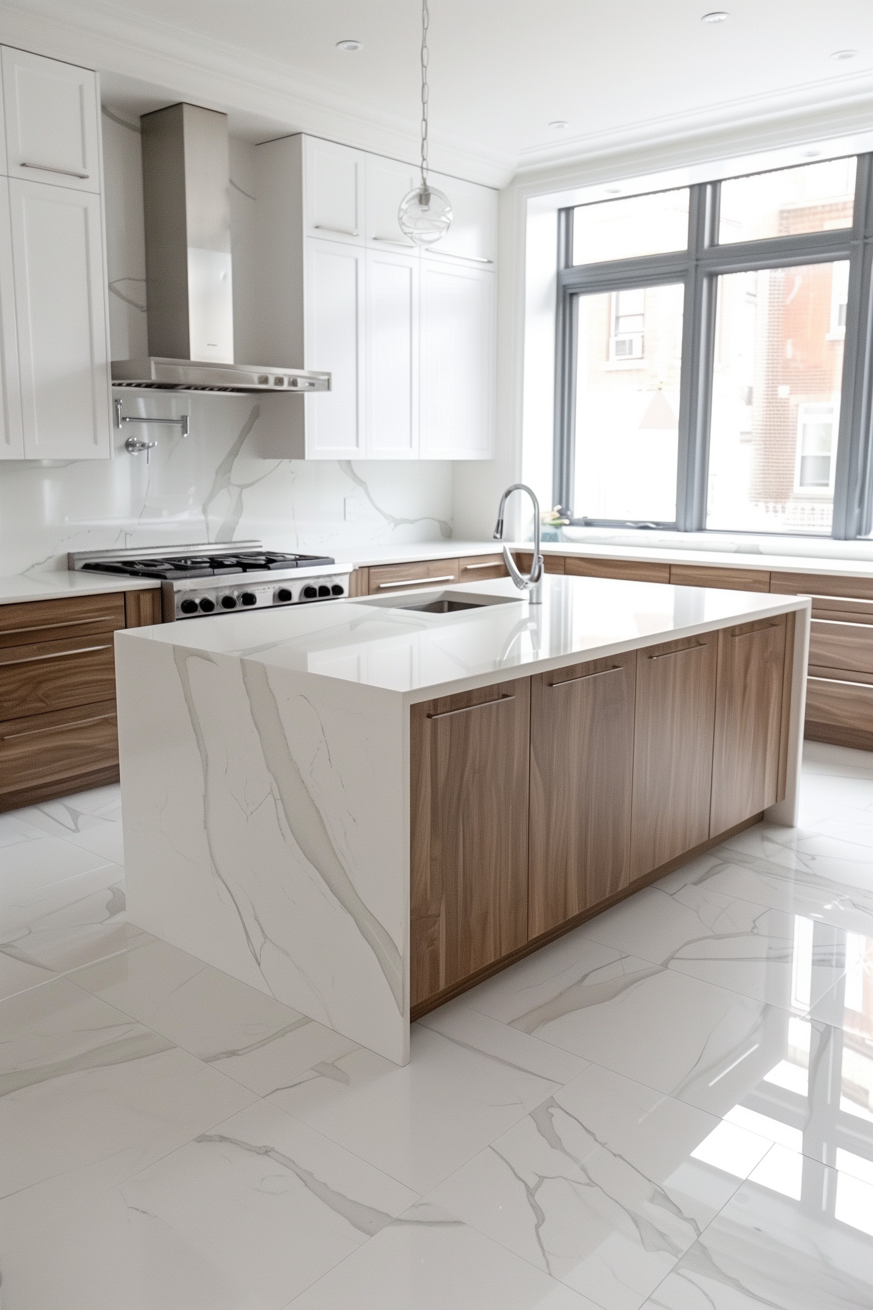 19 Flooring Ideas That Perfectly Match White Kitchen Cabinets
