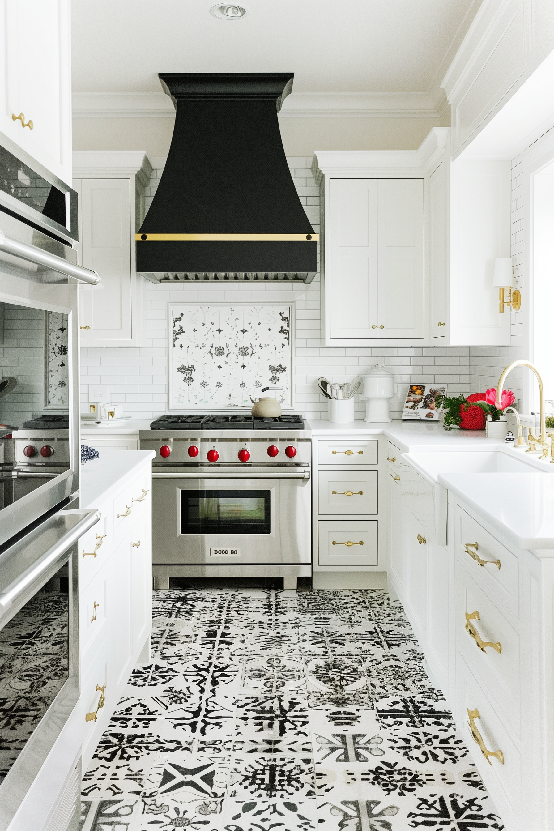 19 Flooring Ideas That Perfectly Match White Kitchen Cabinets