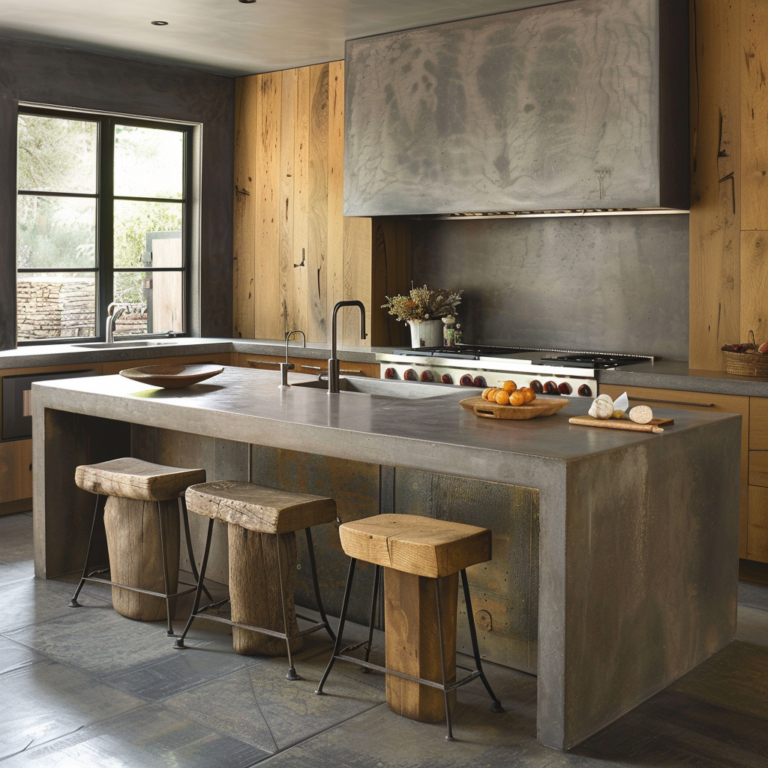 Image showcasing 25 Vibrant Kitchen Flooring Ideas to Complement Oak Cabinets