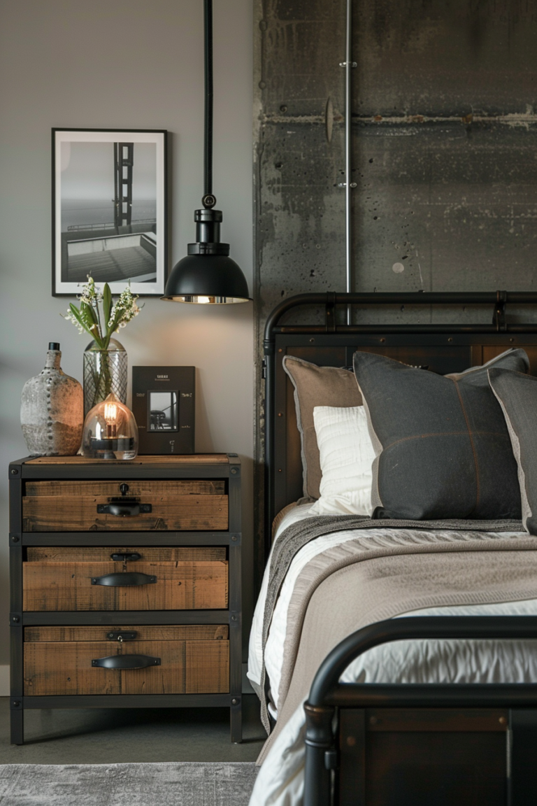 21 Modern Industrial Bedroom Ideas to Inspire