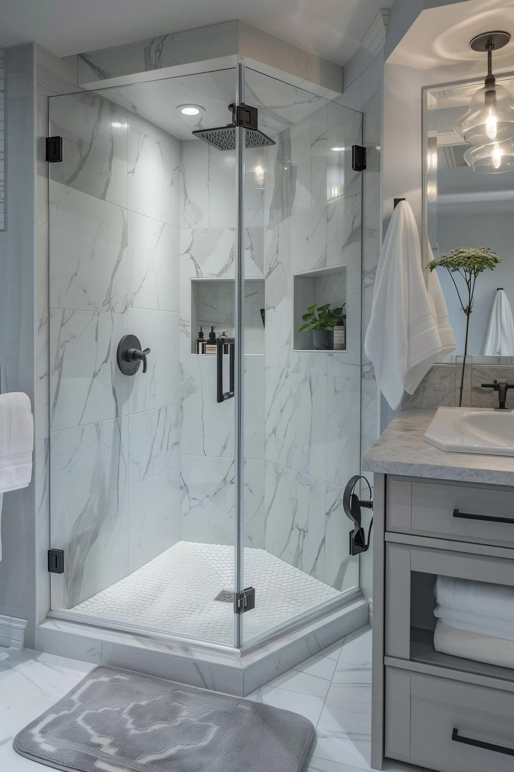 22 Creative Small Bathroom Shower Tile Ideas You'll Love