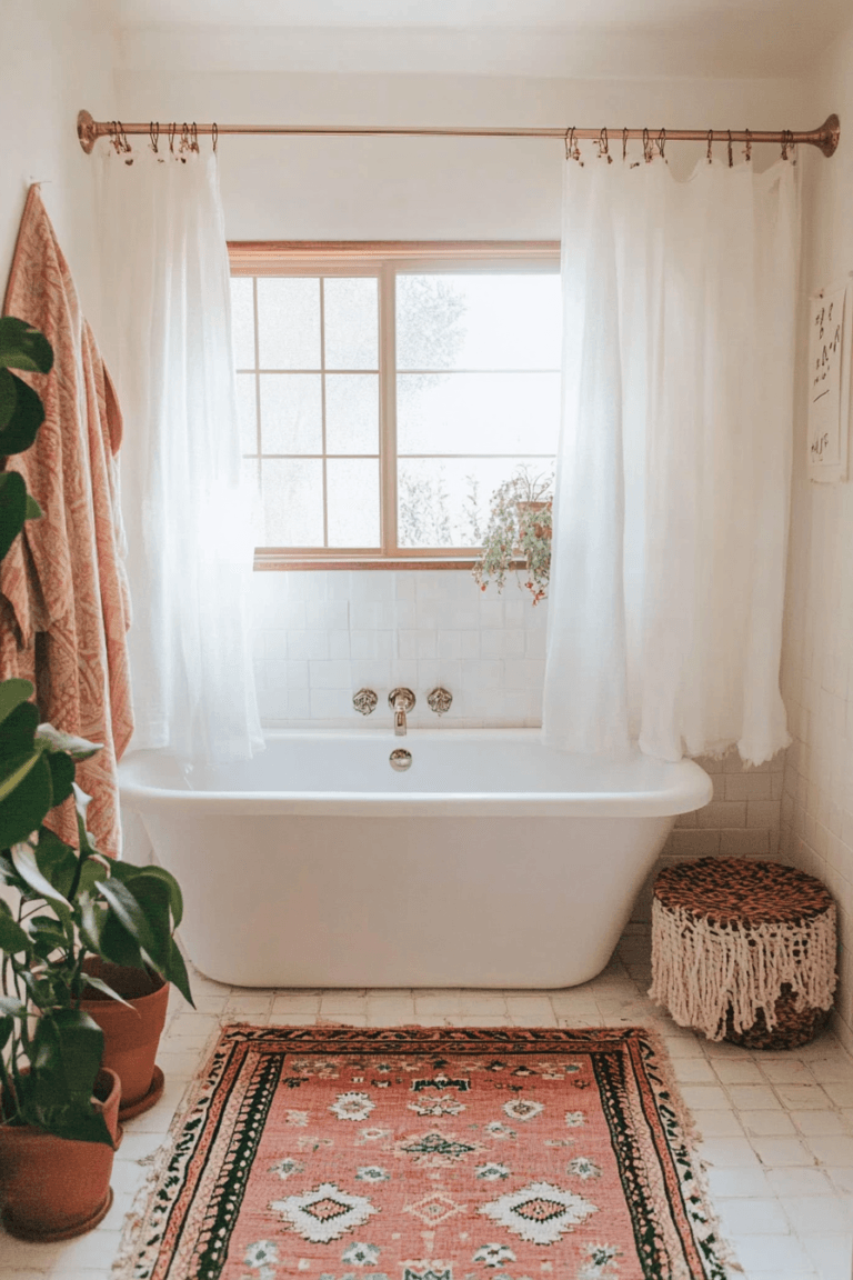 17 Boho Bathroom Ideas for a Stylish Refresh