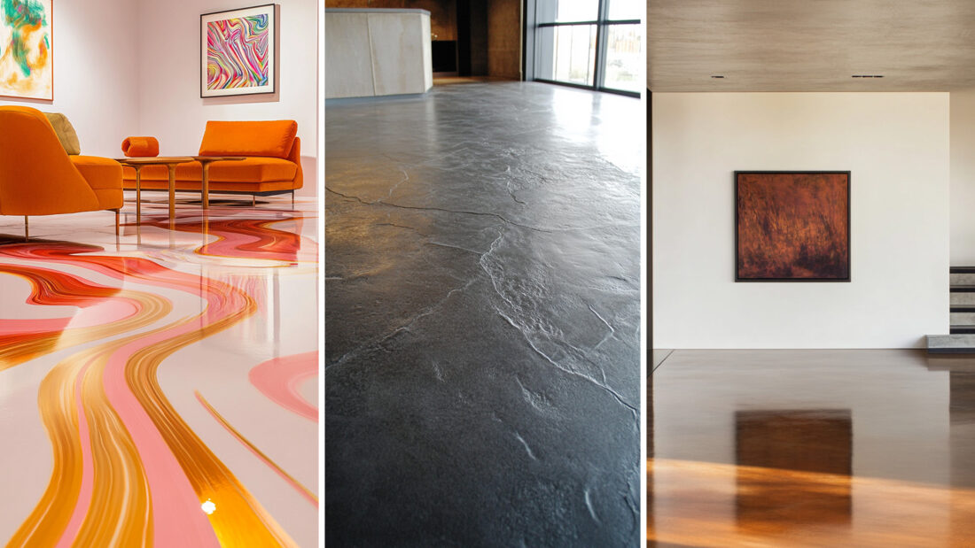 22 Concrete Floor Finish Ideas to Wow Your Guests