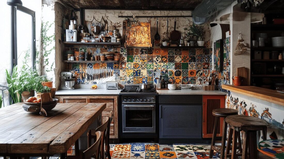 24 Beautiful Bohemian Kitchen Ideas That Bring Free-Spirited Style Home