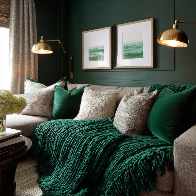 27 Emerald Green Living Rooms That Look Like a Lush Jewel Box