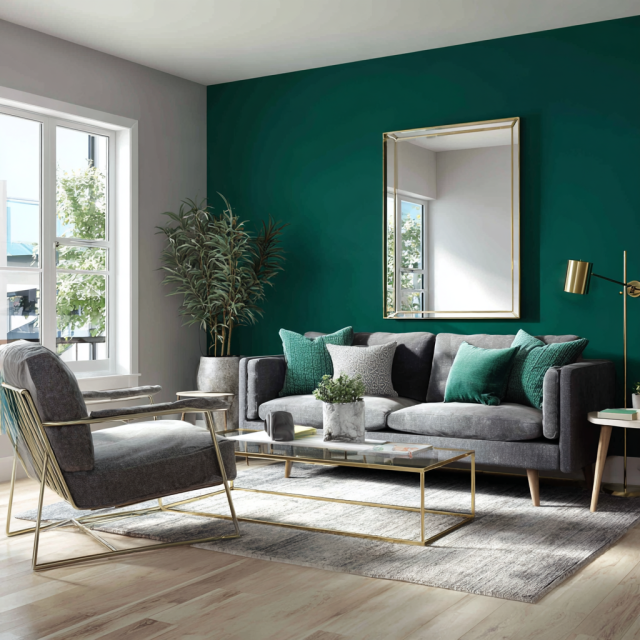 Visual Reference: 27 Emerald Green Living Rooms That Look Like A Lush