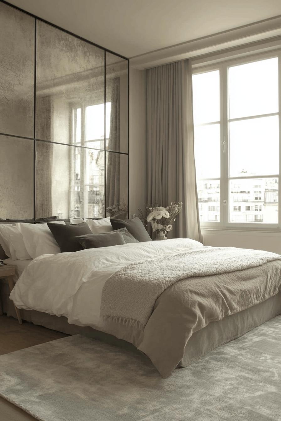 14(1)-H2 - 14 Mirrored Accent Wall Designs for Enlarging Space.jpg