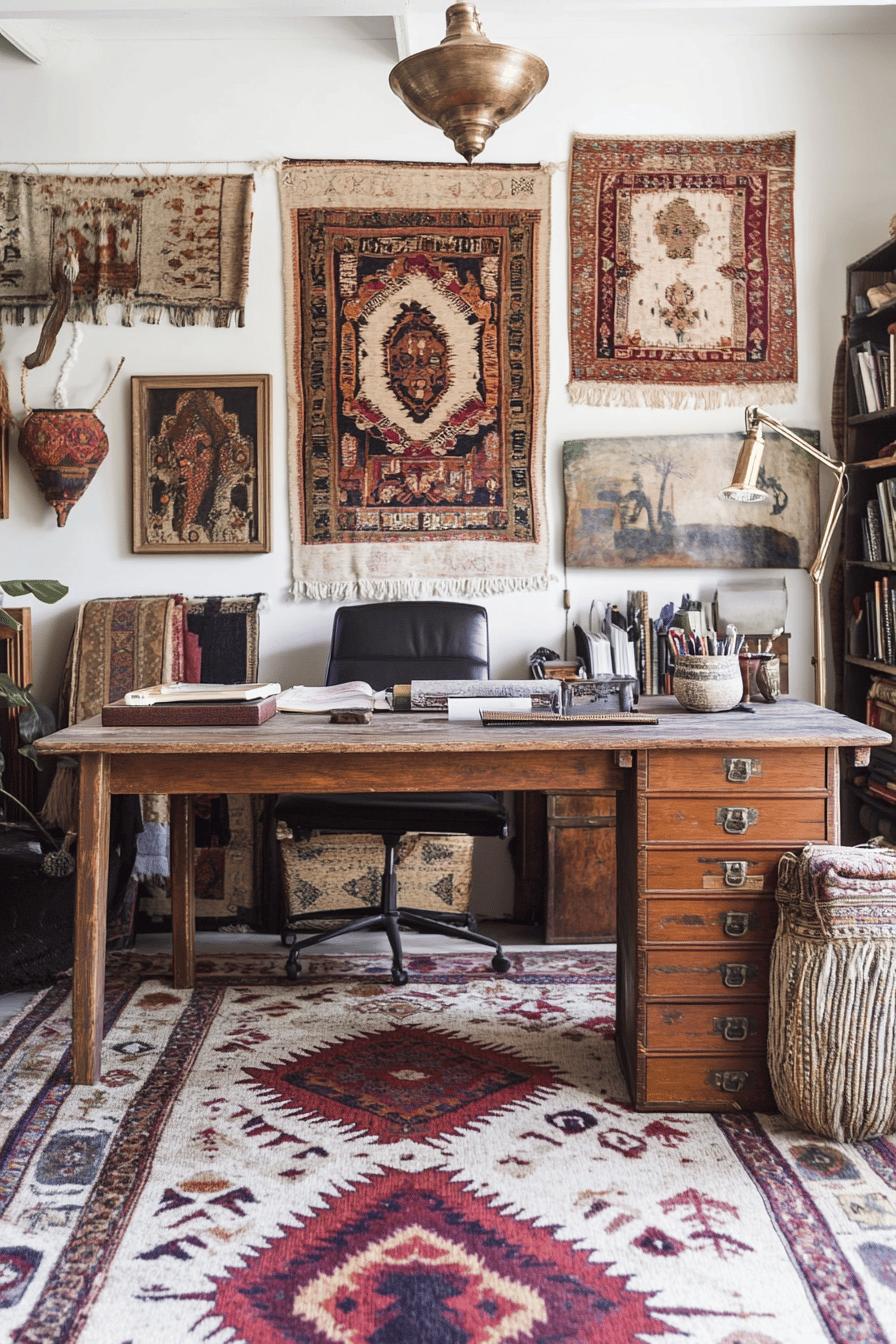 14(3)-H2 - 14 Bohemian and Eclectic Home Office Design Ideas.jpg