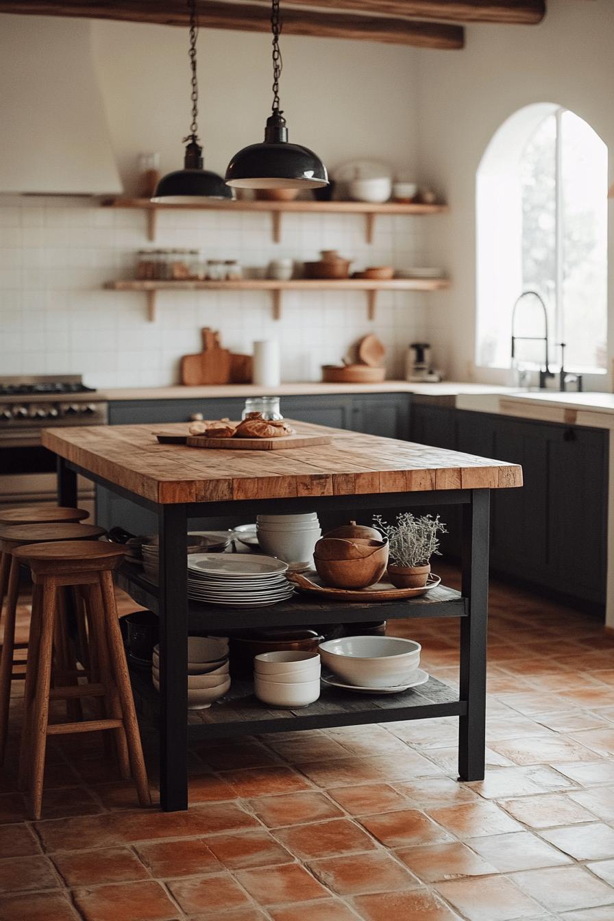 9(4)-H2 - 9 Rustic Kitchen Islands With Mixed Materials.jpg