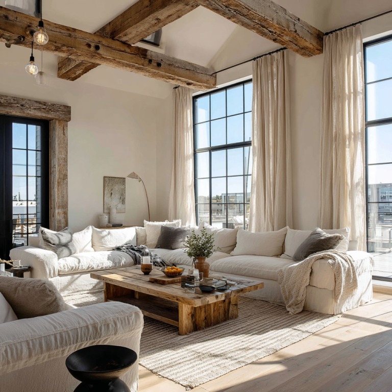 Image showcasing 21 Industrial Farmhouse Living Room Ideas That Blend Rustic and Modern ...