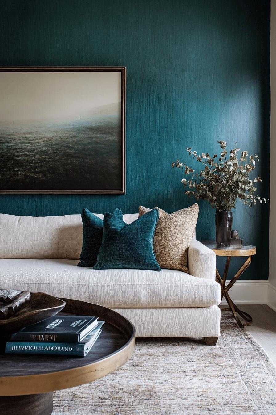 3(2)-H2 - 3 Teal Accent Walls in the Living Room for Drama.jpg