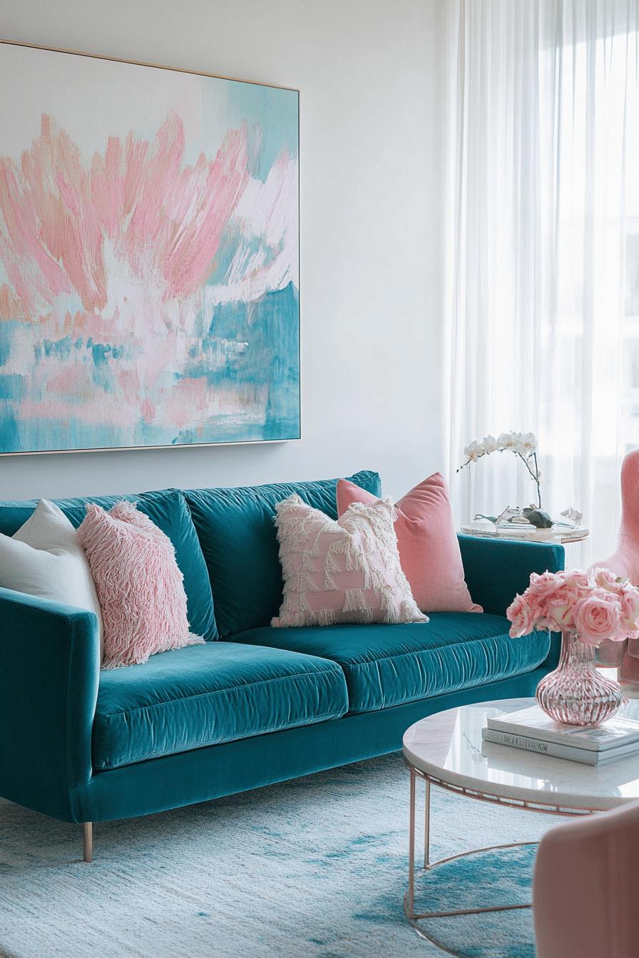 9(1)-H2 - 9 Teal and Blush Pink Living Room Ideas for Soft Contrast.jpg