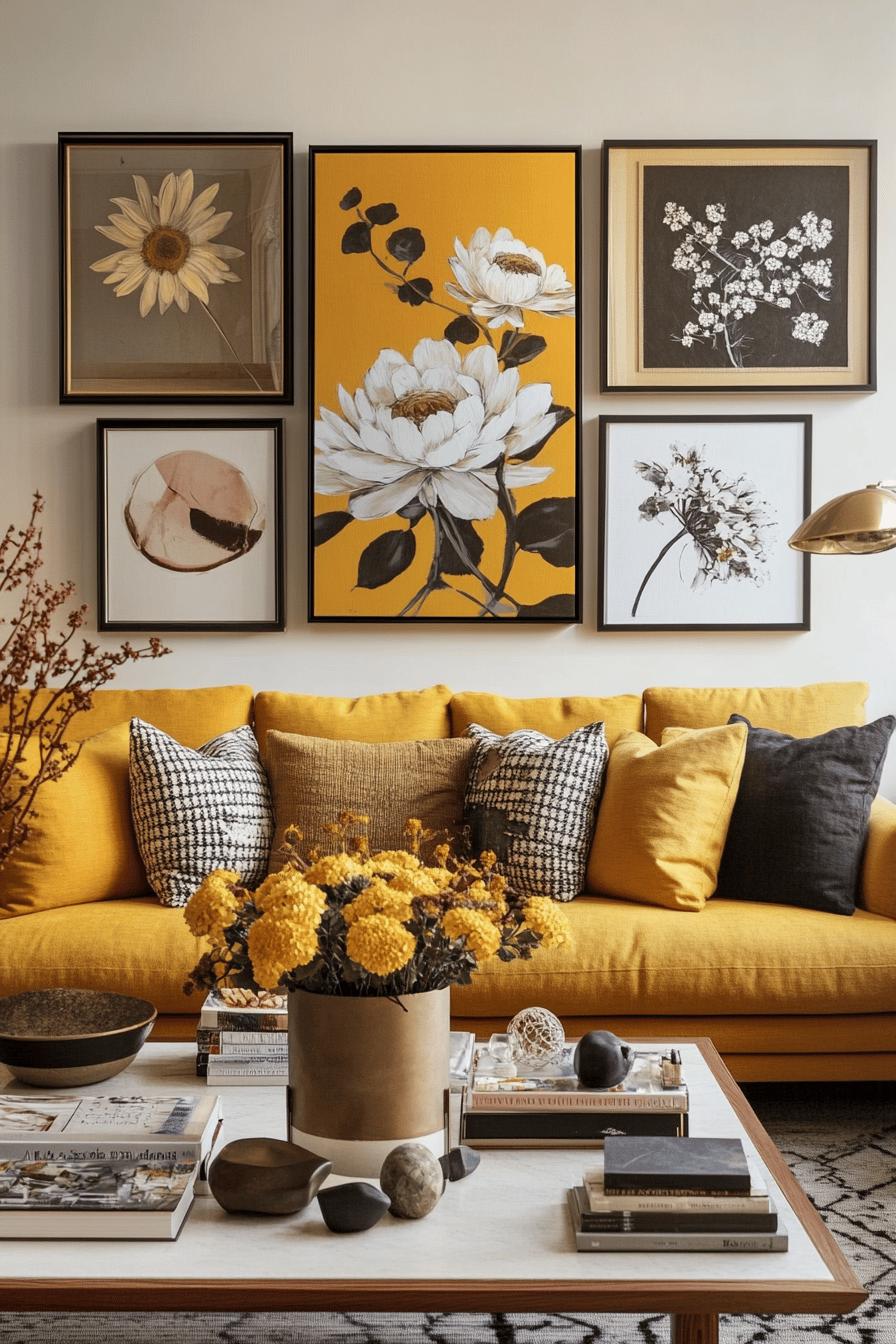 10(1)-H2 - 10 Mustard Yellow Wall Art and Gallery Walls.jpg