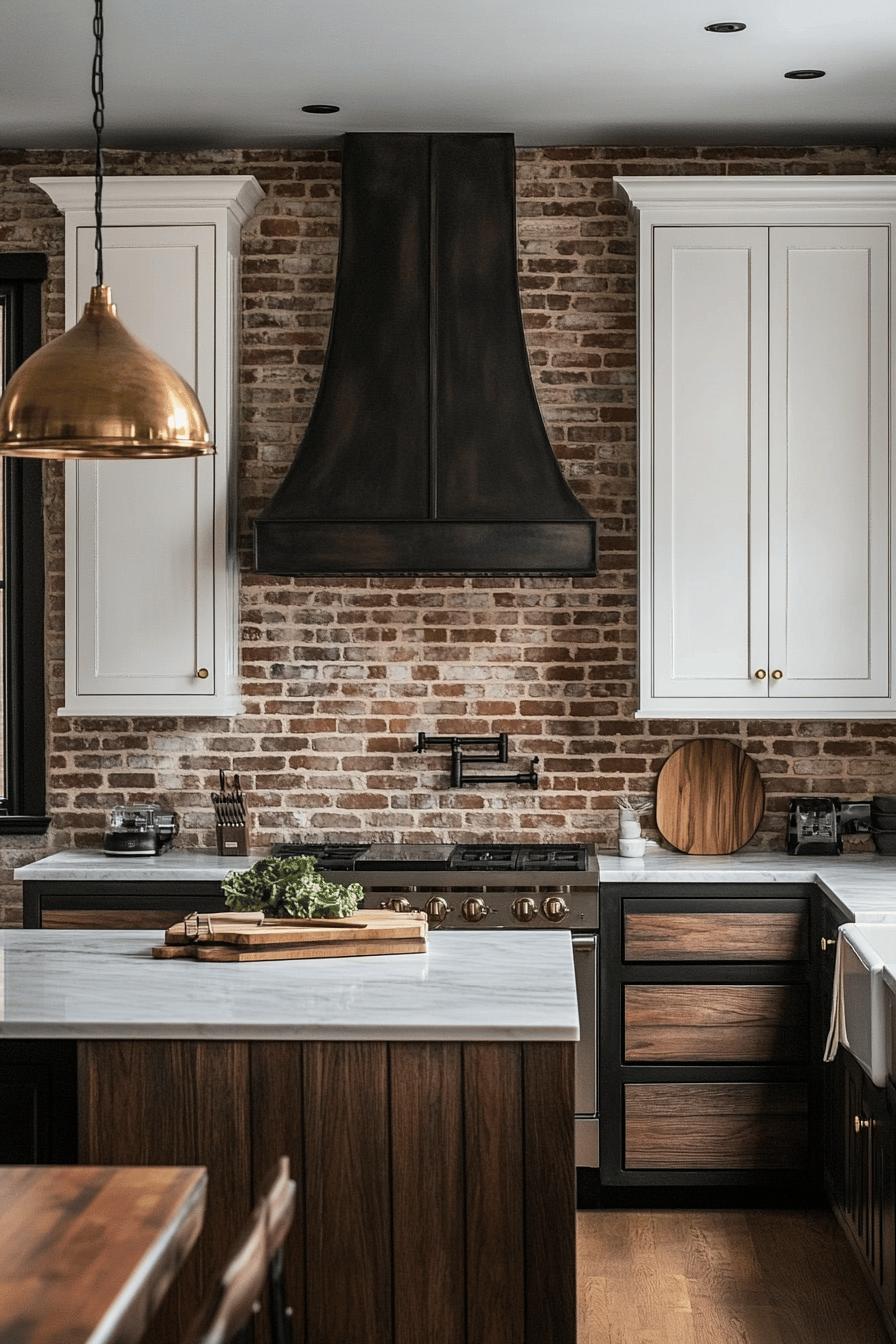 10(2)-H2 - 10 Cabinetry Pairings for Exposed Brick Kitchens.jpg