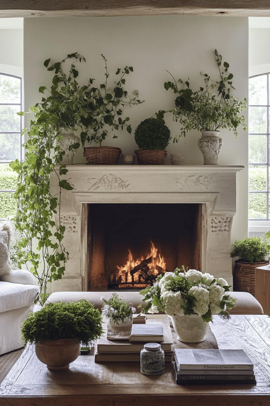 10(3)-H2 - 10 Fireplace Styling Ideas with Greenery and Plants.jpg