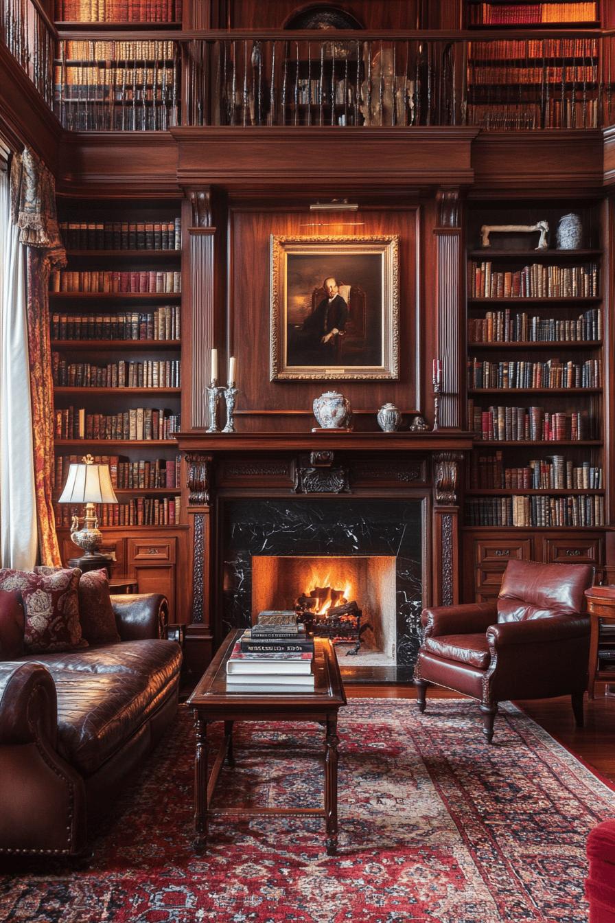 10(3)-H2 - 10 Traditional Living Room Ideas Built-In Bookcases and Display.jpg