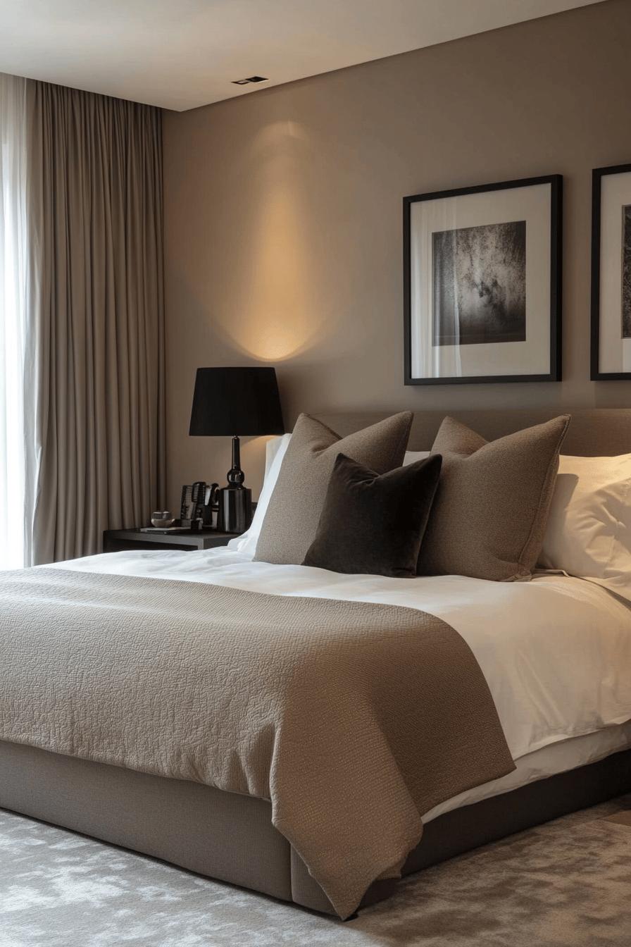 11(1)-H2 - 11 Sophisticated Taupe and Black Bedroom Designs.jpg
