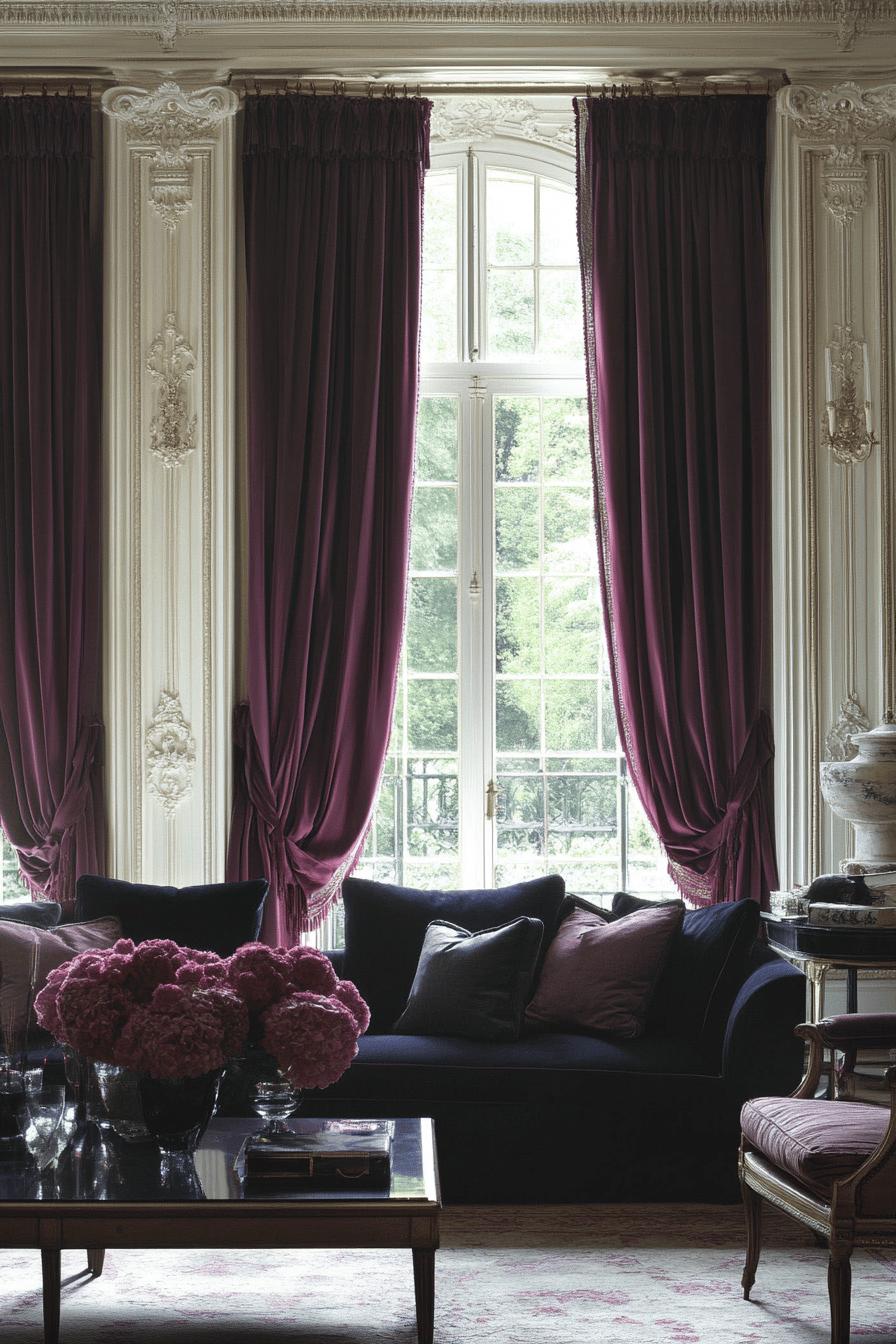 11(4)-H2 - 11 Traditional Living Room Ideas Luxury with Floor-to-Ceiling Drapes.jpg