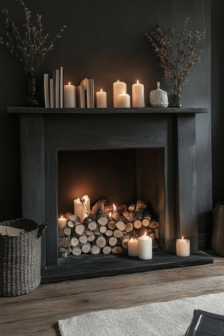 15(1)-H2 - 15 Fireplace Styling Ideas for Non-Working or Faux Fireplaces.jpg