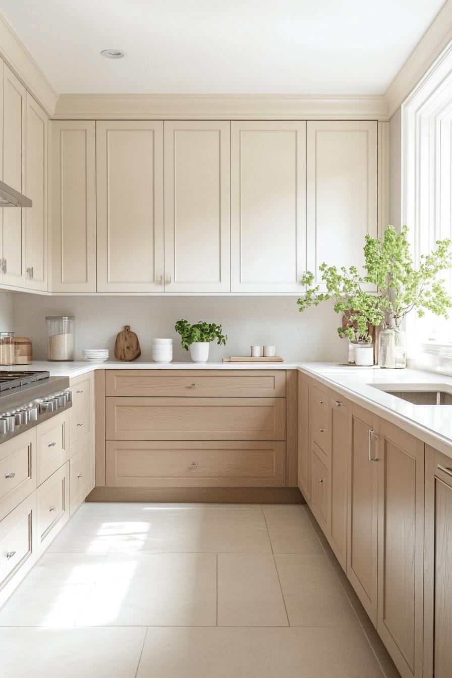 16(2)-H2 - 16 Before and After Two Tone Kitchen Cabinet Transformations.jpg