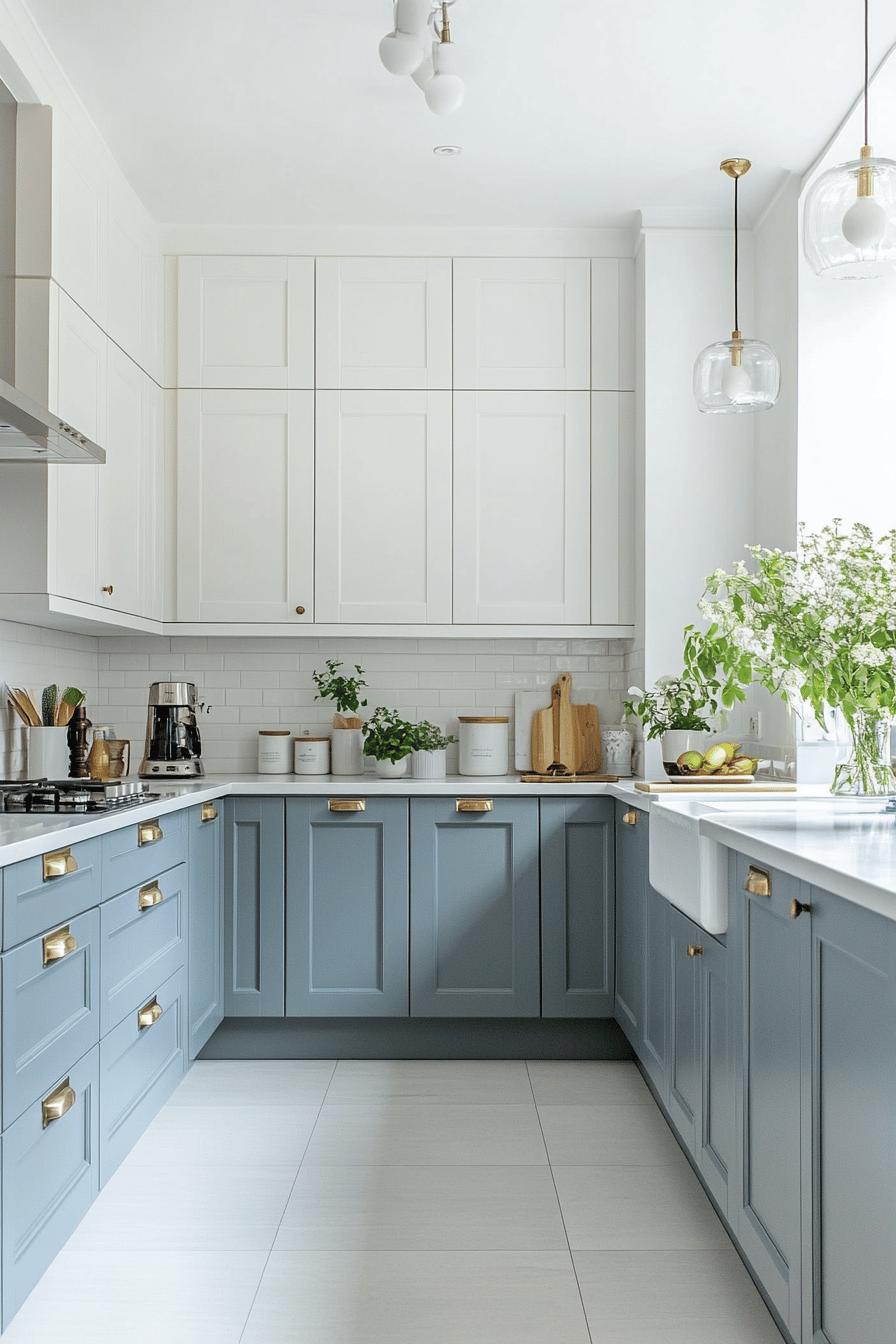 16(3)-H2 - 16 Before and After Two Tone Kitchen Cabinet Transformations.jpg