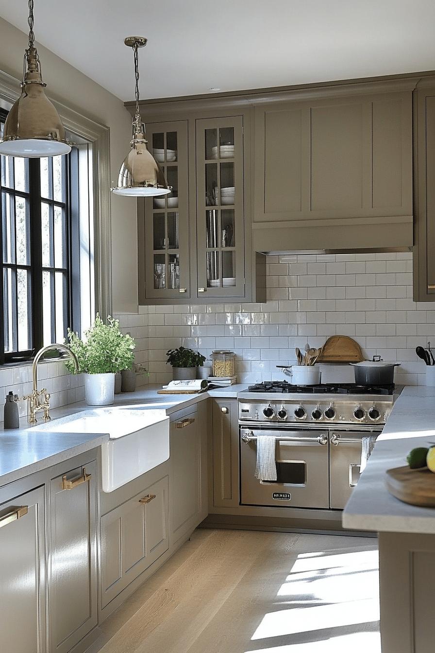 18(1)-H2 - 18 Budget-Friendly Upgrades and DIY Warm Gray Kitchen Projects.jpg