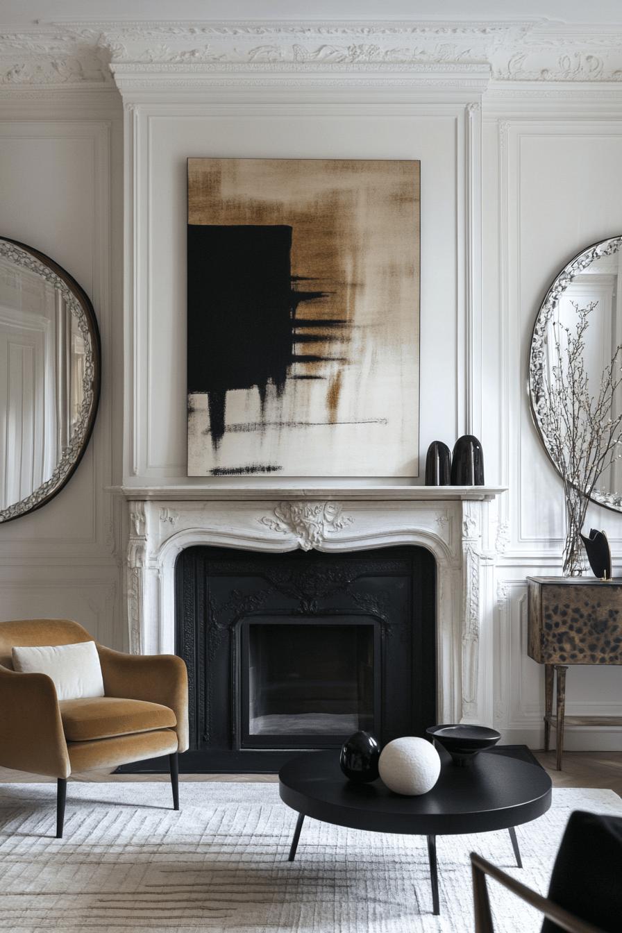 2(3)-H2 - 2 Classic Mantel Styling Ideas with Mirrors and Art.jpg