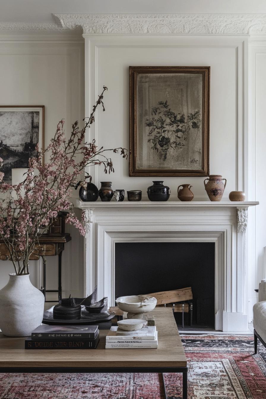 5(1)-H2 - 5 Mixing Modern and Vintage in Fireplace Styling Ideas.jpg