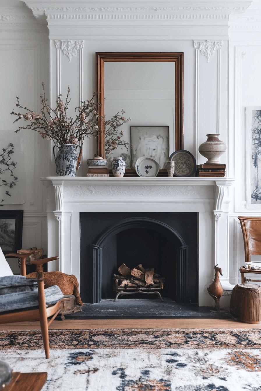 5(4)-H2 - 5 Mixing Modern and Vintage in Fireplace Styling Ideas.jpg