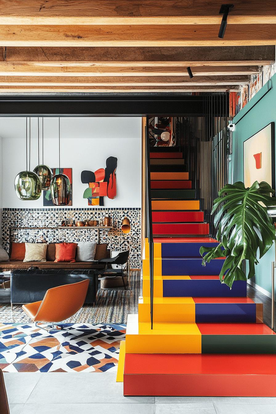 6(3)-H2 - 6 Statement Staircases for Split Level Living Room Design.jpg