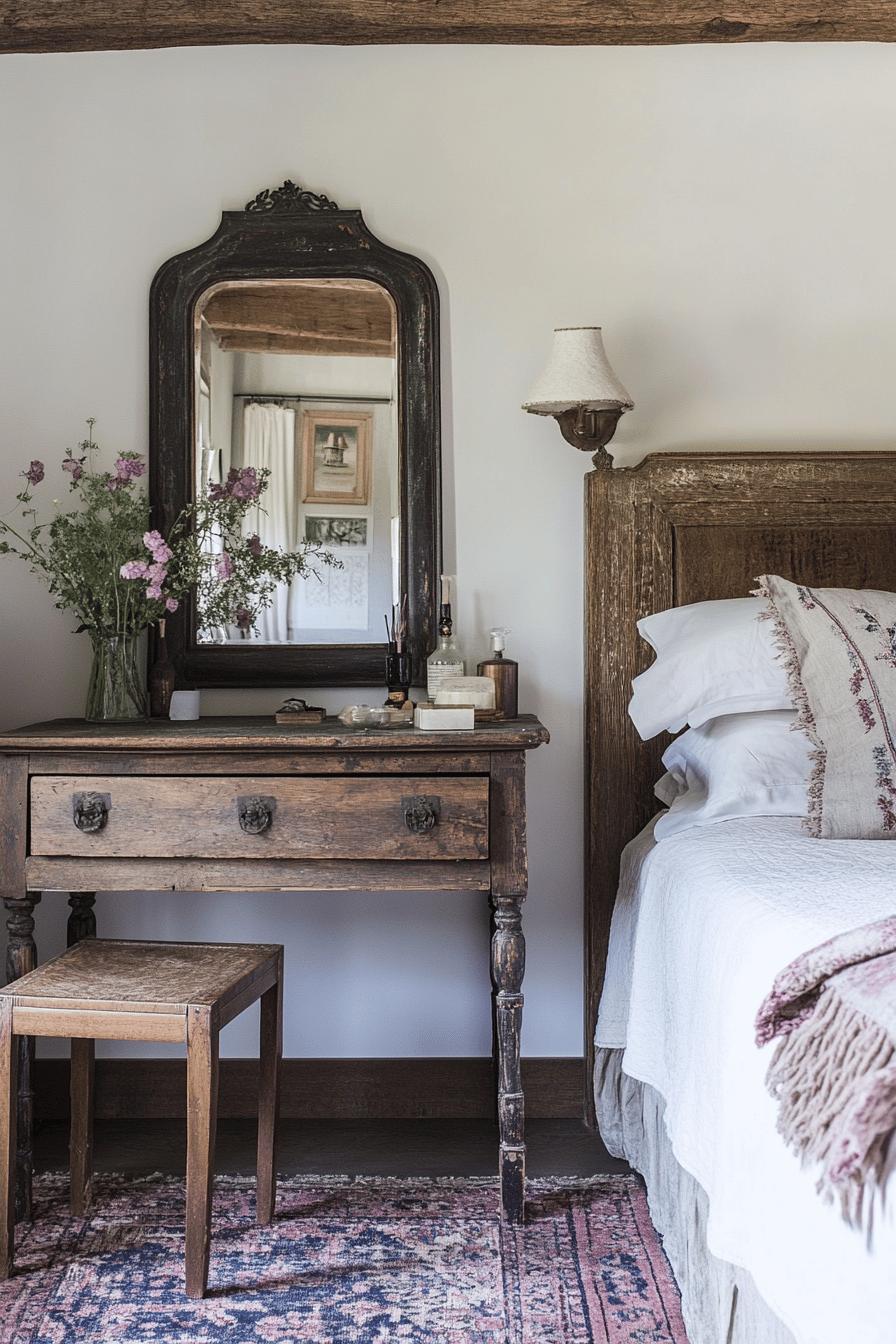 8(1)-H2 - 8 Farmhouse and Rustic Bedroom Vanity Inspiration.jpg