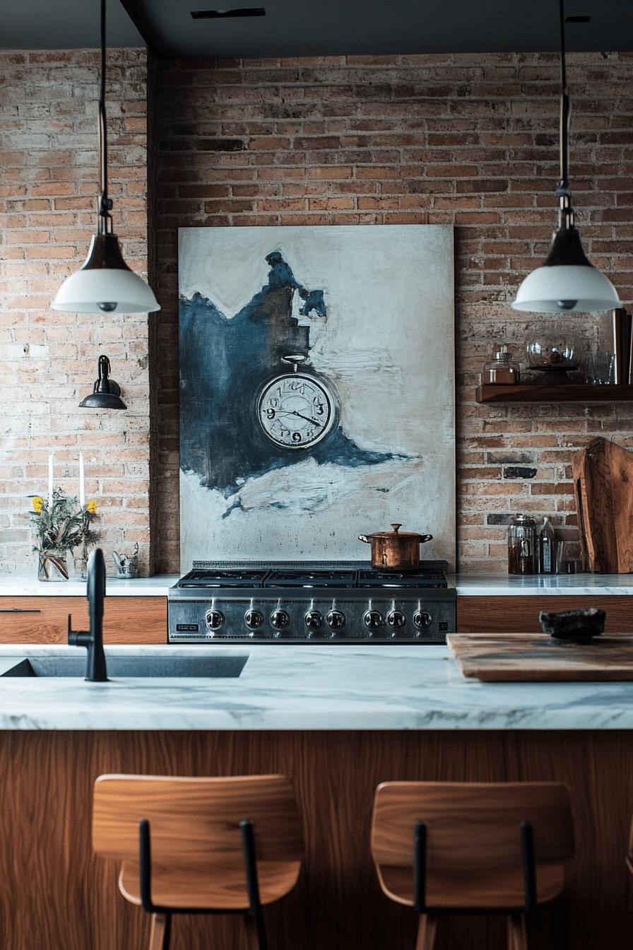 8(4)-H2 - 8 Showcasing Art and Decor on Brick Kitchen Walls.jpg