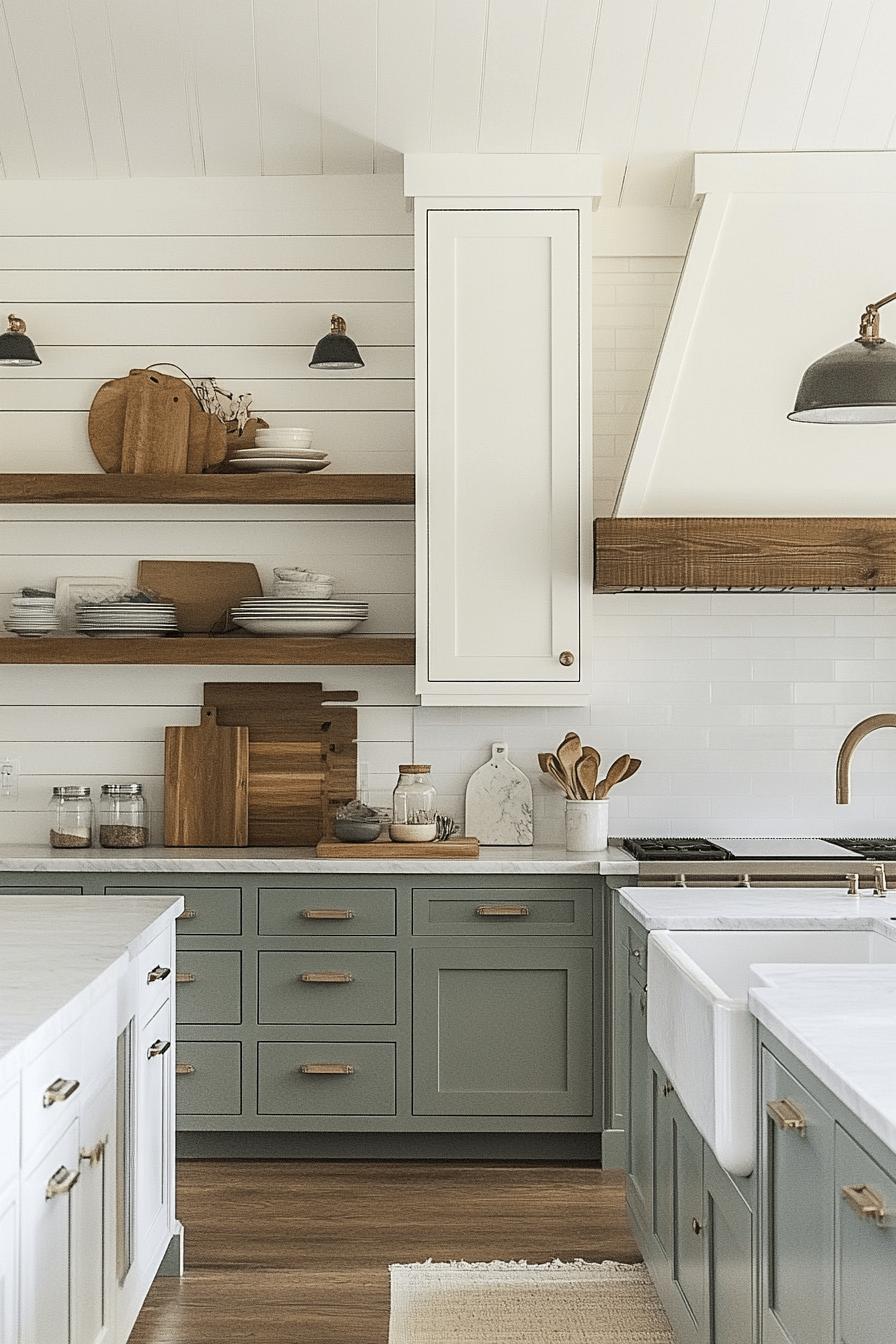 9(3)-H2 - 9 Farmhouse Two Tone Kitchen Cabinet Ideas.jpg