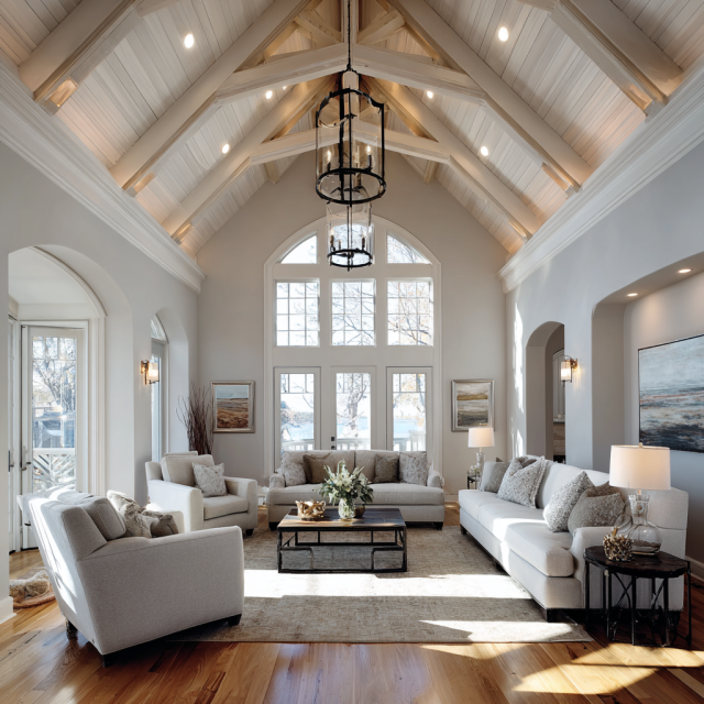 How to Make a Vaulted Ceiling Feel Cozy, Not Cavernous: 20 Stunning Ideas