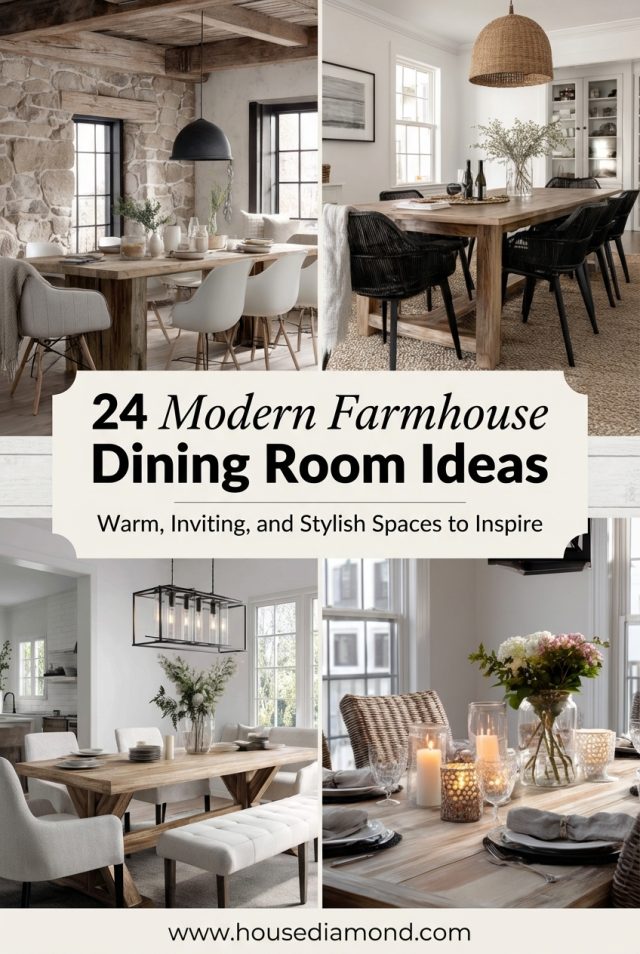 24 Modern Farmhouse Dining Room Ideas for a Cozy Home