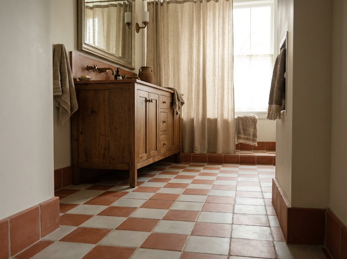 Image 8 for 18 checkerboard tile bathroom ideas you'll love
