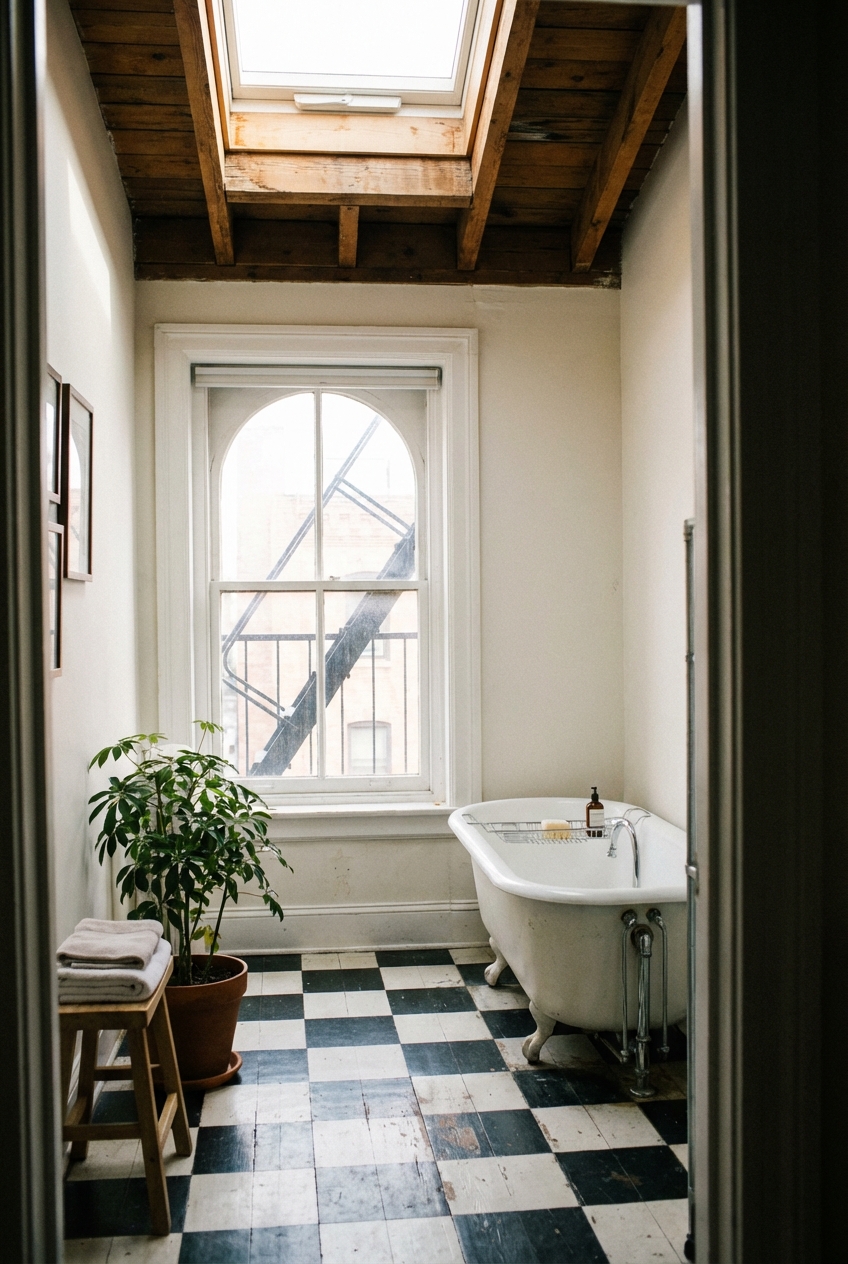 18 checkerboard tile bathroom ideas you'll love