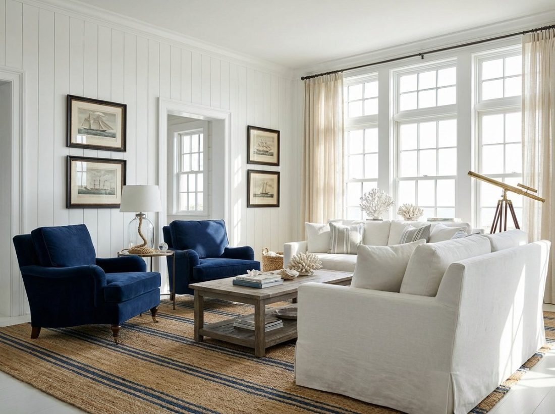 15 Breezy And Beautiful Coastal Living Room Designs For A Relaxing Home