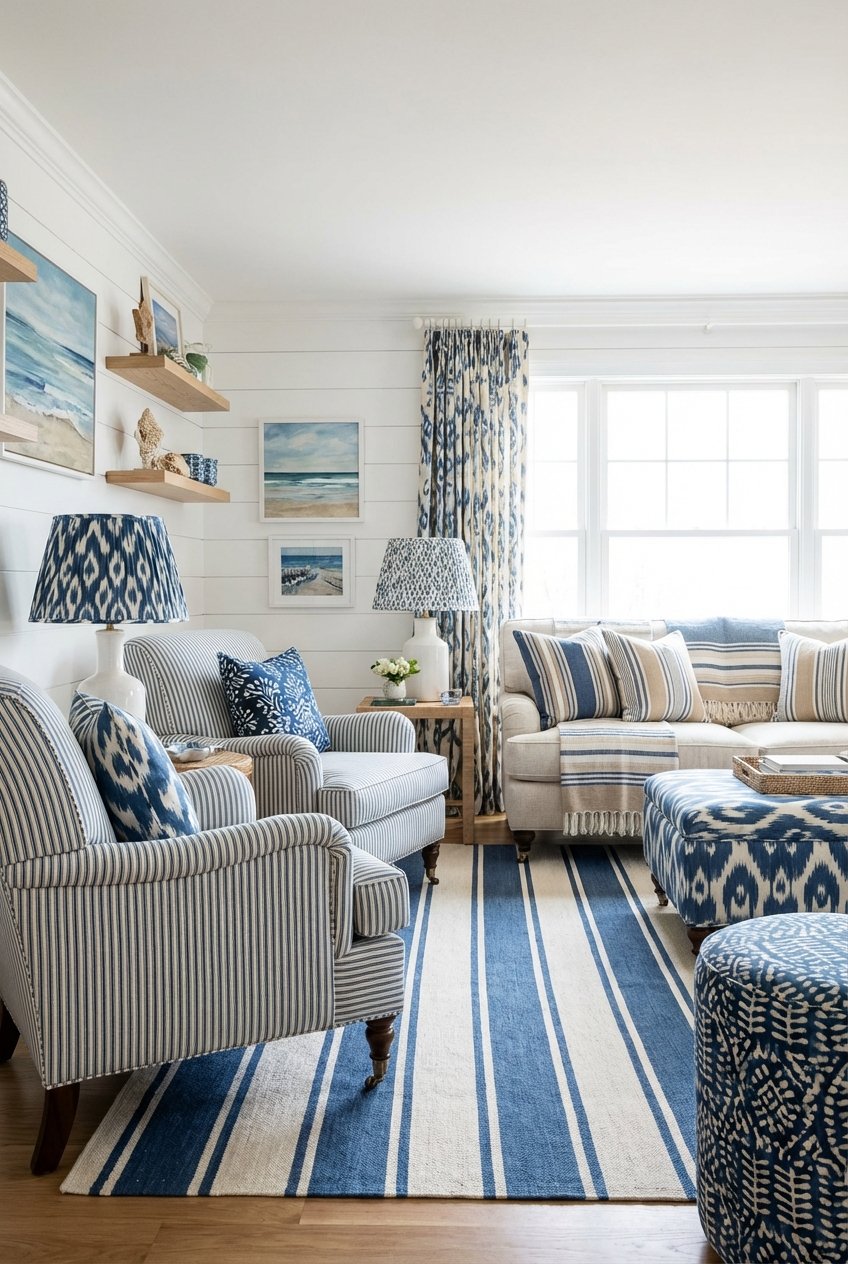 Image 12 for 15 Breezy And Beautiful Coastal Living Room Designs For A Relaxing Home