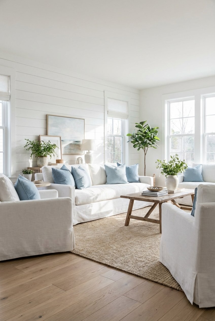 Image 3 for 15 Breezy And Beautiful Coastal Living Room Designs For A Relaxing Home
