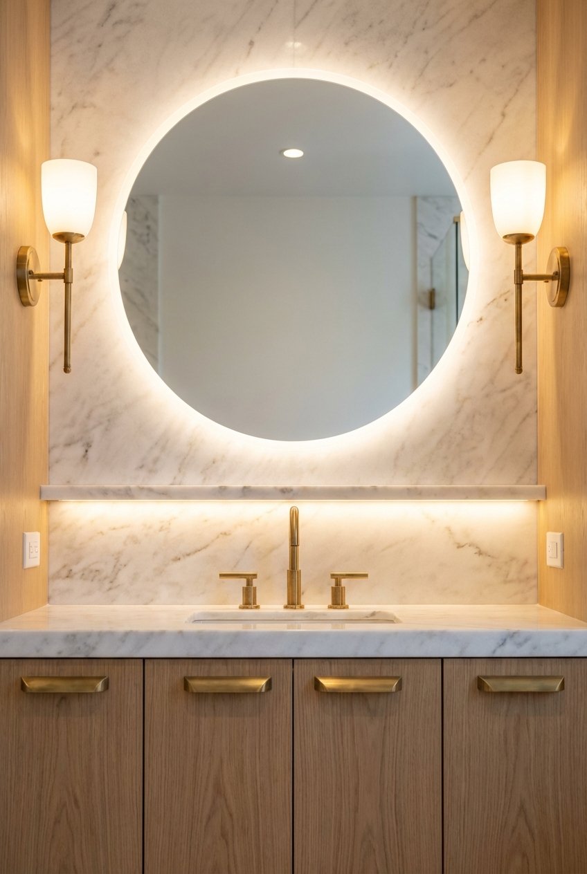 Image 10 for 20 Gold Hardware Bathroom Ideas For Chic Glow